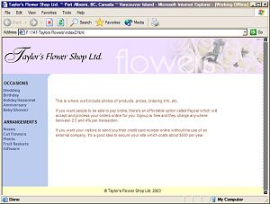 Taylors Flowers screenshot